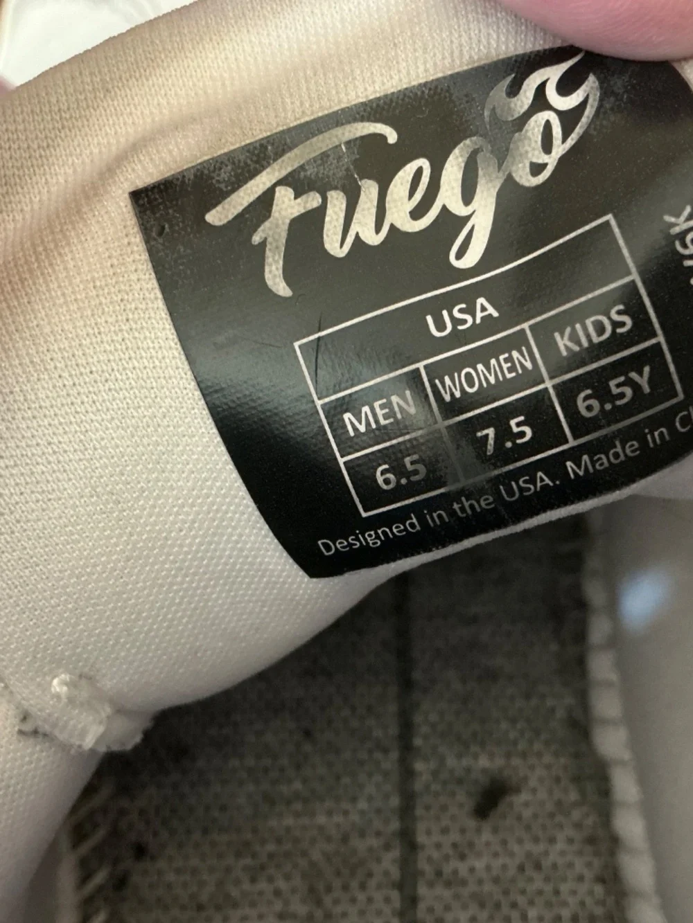 Fuego Dance Shoes Sneakers 7.5